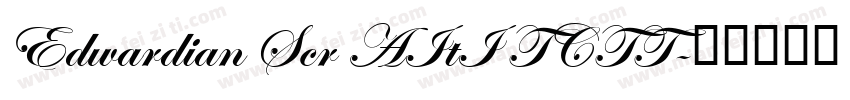 Edwardian Scr AItI TCTT字体转换